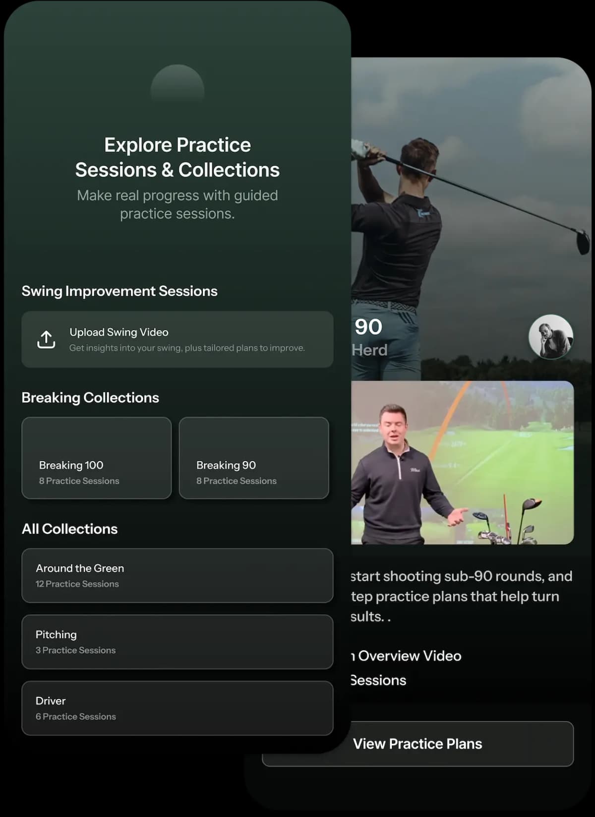 Training content interface